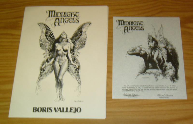 Midnight Angels Portfolio by Boris Vallejo - (#961 of 1200) 1979 art set