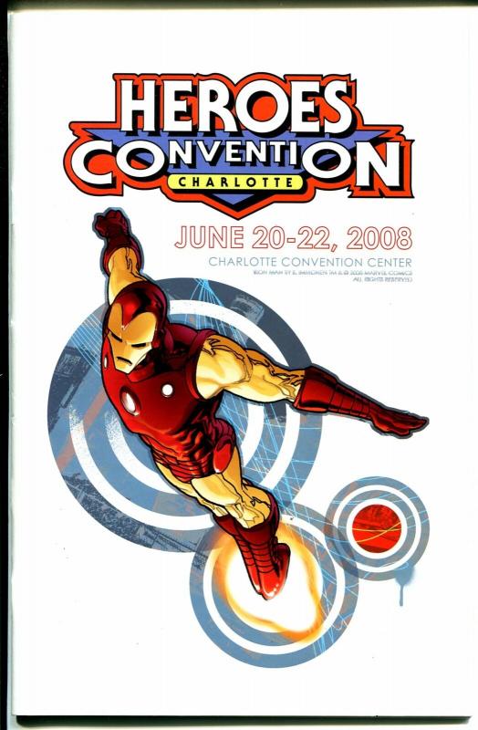 Heroes Convention Program Book 2008-Iron Man-event schedule-VG