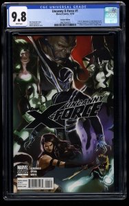 Uncanny X-Force (2010) #1 CGC NM/M 9.8 White Pages Djurdjevic Variant