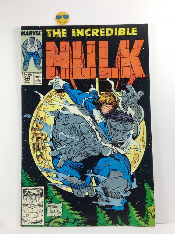 The Incredible Hulk #344 (1988) FN -VFN KEY cover (Mcfarlane Art)