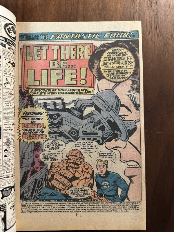 Giant Size Fantastic Four #6 FN- (Marvel 1975)
