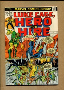 Luke Cage Hero For Hire #12 - Chemistro! - 1973 (Grade 5.5) WH