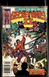 Secret Wars II #7 Newsstand Edition (1985) Spider-Man