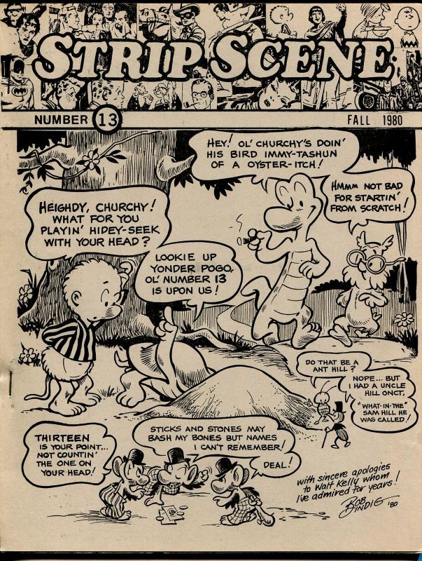 Strip Scene #13 Fall 1980-newspaper comic strip fanzine-Bindig-Russ Manning-VF
