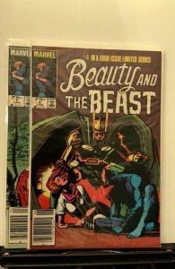 Lot of 2 Beauty and the Beast #3,4 (1985)