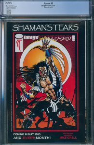 Spawn #9 CGC 9.4 Newsstand Edition - 1st Appearance of Medieval Spawn & Angela