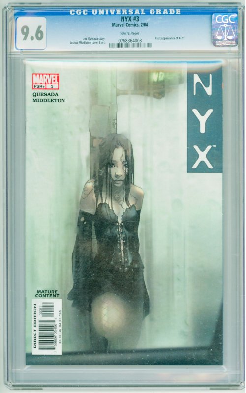 NYX #3 (2004) CGC 9.6! 1st Appearance of X-23!