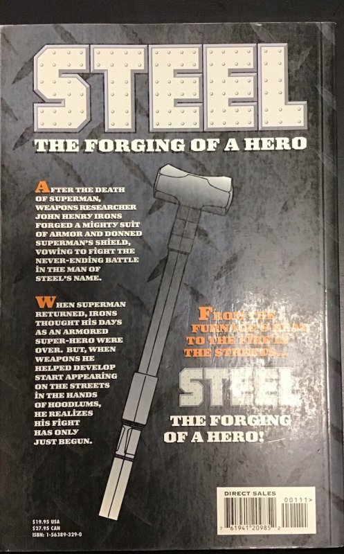 STEEL: THE FORGING OF A HERO (1st PRINTING, 1997) TPB DC Comics
