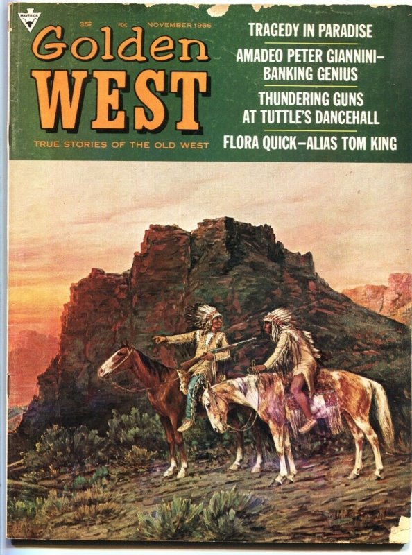 GOLDEN WEST-NOV 1966-DENVER AND THE MOUNTAINS OF GOLD-KLONDIKE-UTES