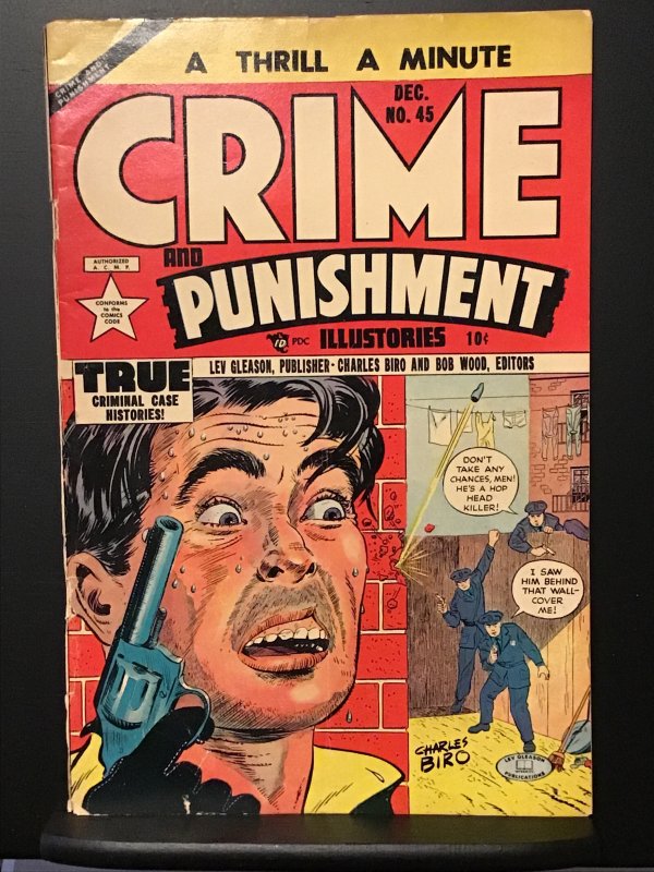 Crime and Punishment #45 (1951) Fair/Good 1.5 Hophead Killer Drug Story