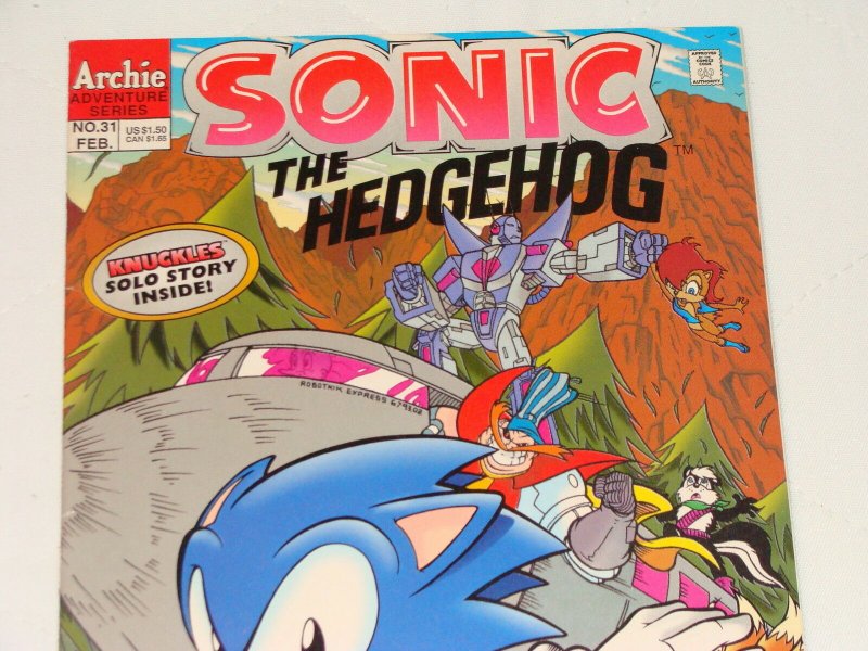 Sonic the Hedgehog #31 (Feb 1996, Archie) 1st Knuckles Solo Story