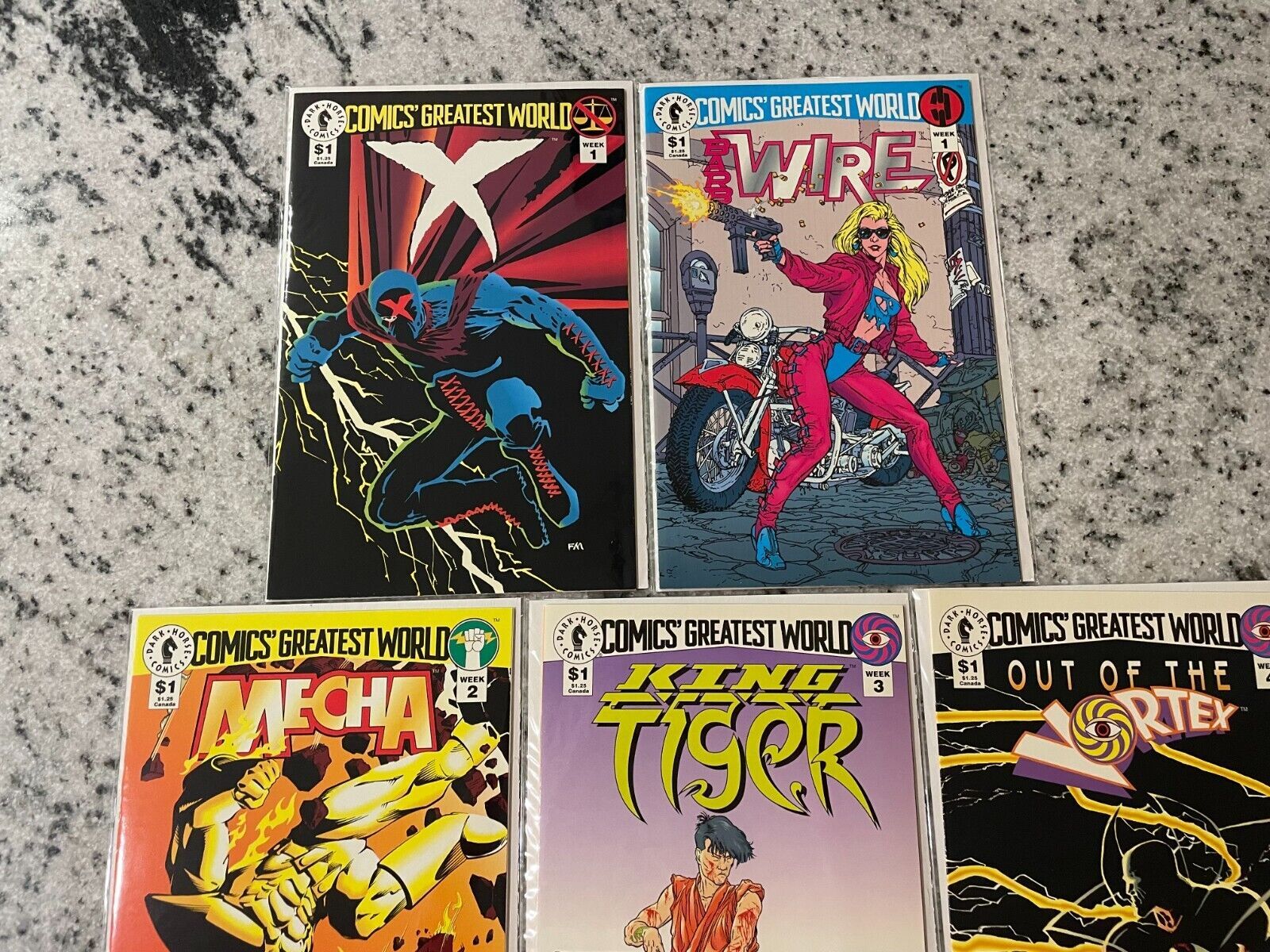 Comics Greatest World 1-4 Run Lot Dark Horse VF/NM Barb Wire Ghost King  Tiger X