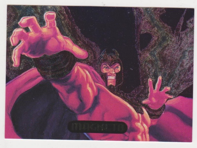 1995 Flair Marvel Annual Powerblast Card #9 Magneto