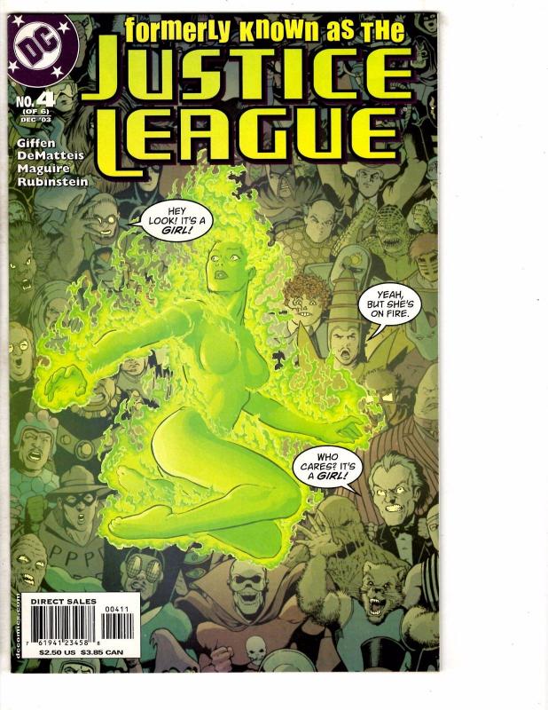 Lot Of 4 Formerly The Justice League DC Comic Books # 3 4 5 6 Batman Arrow J220