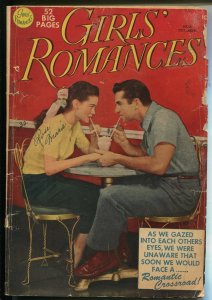 Girls' Romances #5 1950-DC-ice cream-soda shop-spicy poses-outstanding art-G+ 