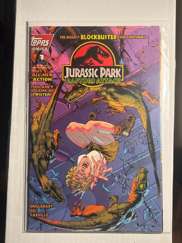 Jurassic Park Raptors Attack 1 (1994) Coffee table copy Comic Books