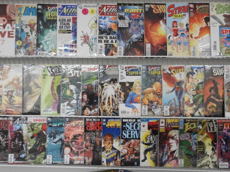 Huge Lot 120+ Comics W/ Superman, Spider-Man, Eternal Warrior+ Avg VF- Condition