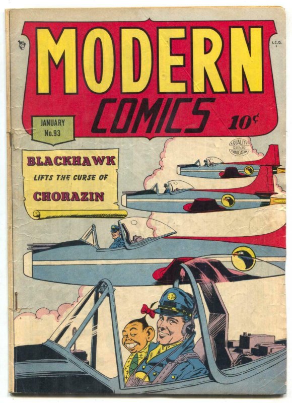 Modern Comics #93 1950- Blackhawk- Torchy -Golden Age VG- 