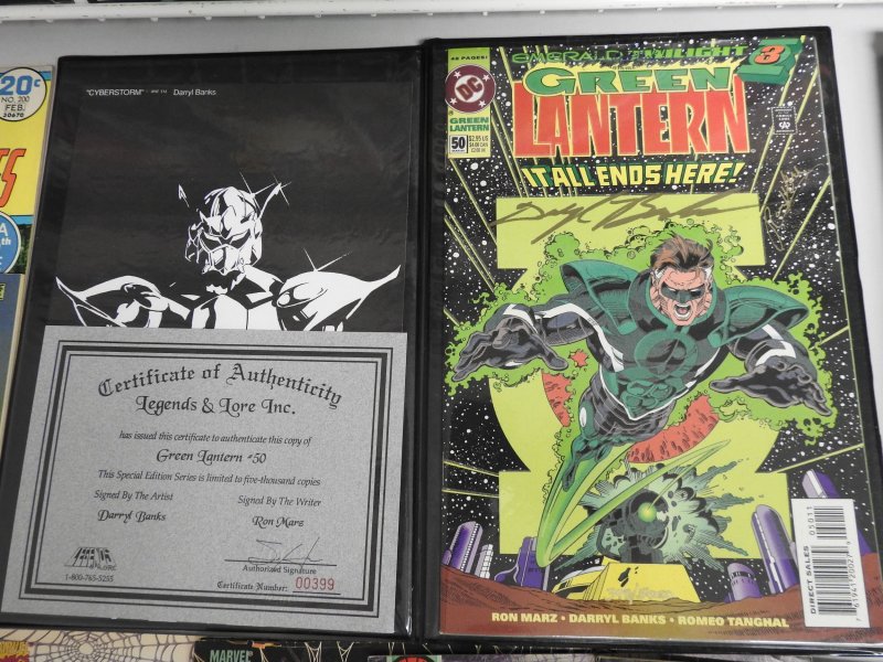 Huge lot of various comics! Autographed Green Lantern! Spider-Man, Conan