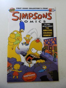 Simpsons Comics #1 (1993) Signed by Bill Morrison W/CoA! VF/NM Condition
