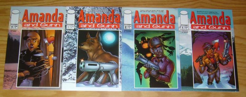 Amanda & Gunn #1-4 VF/NM complete series JIMMIE ROBINSON afrocentric set lot 2 3