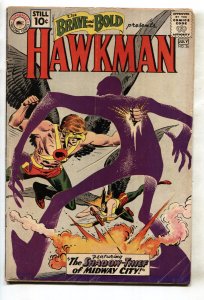 THE BRAVE AND BOLD #36-1961-DC-HAWKMAN-JOE KUBERT ART-comic book