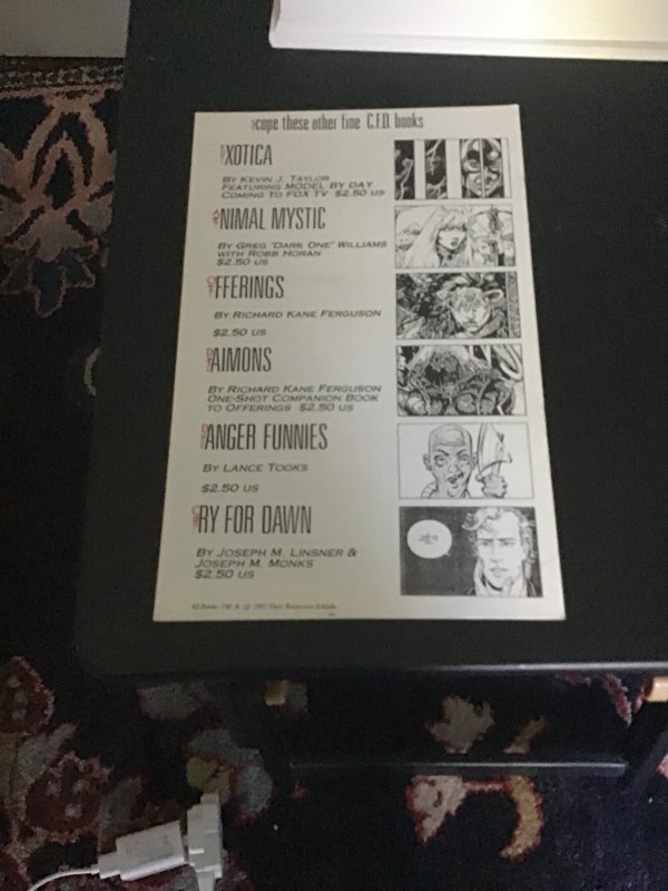 z Villian & Hero #1  (1993) Linsner Cry For Dawn artist Signed NM Certified