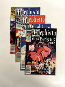 4 Mephisto Marvel Comics #1 2 3 4 X-Men Spiderman Avengers Hulk Thor 77 JS3