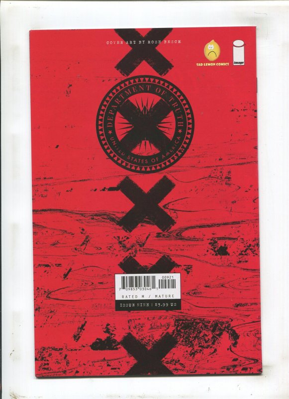 Department of Truth #9 - Rose Besch Virgin Variant 9.2OB (2021)