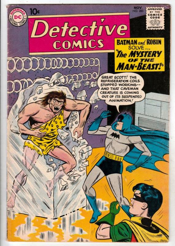 Detective Comics #285 (Nov-60) VG/FN Mid-Grade Batman