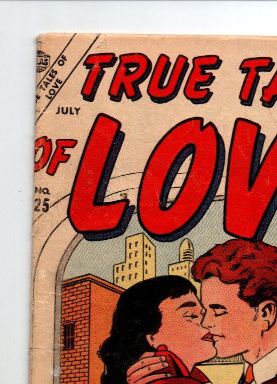 True Tales Of Love #25 - Vince Colletta cover & art - Atlas - 1956 - RARE - GD