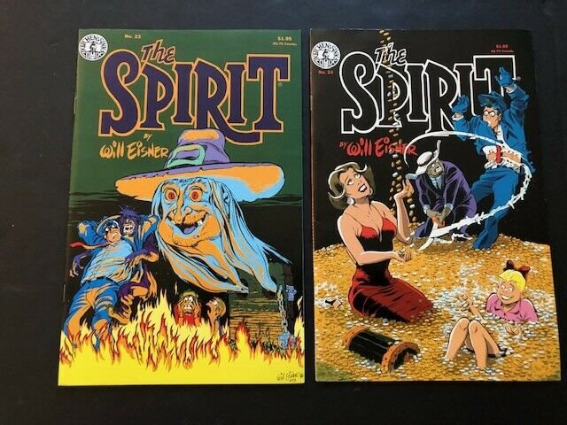 LOT OF 7-Kitchen Sink Will Eisner's The SPIRIT #2-5, 8,23-24 VF/NM(PF971)