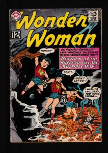 Wonder Woman #129 (1962) VG- / RETURN OF THE NUCLEAR VILLAIN MULTIPLE MAN