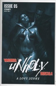 VAMPIRELLA  Dracula UNHOLY A LOVE Story 5 F, NM-, Parrillo Variant Dynamite 2022