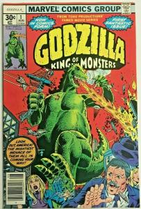 GODZILLA#1 VF/NM 1977 MARVEL BRONZE AGE COMICS