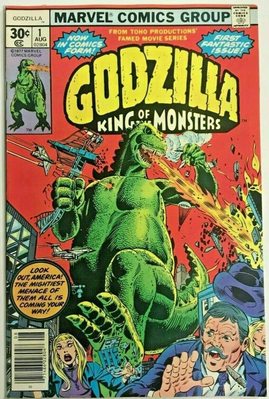 GODZILLA#1 VF/NM 1977 MARVEL BRONZE AGE COMICS