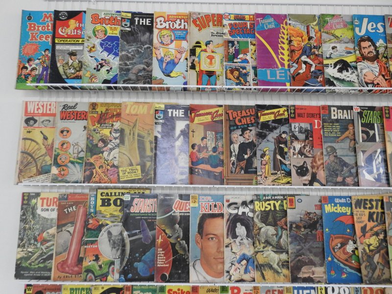 Huge Lot 140+ Golden/ Silver Age Comics W/ Western,  Drama, Funny Animal+ Avg Gd