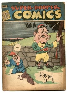 Super-Dooper Comics #8 1946-SHOCK GIBSON- Sam Hill VG/F