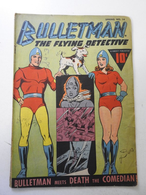Bulletman #14 (1946) GD+ Condition ink fc