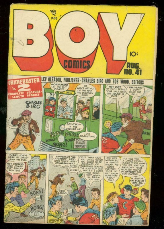 BOY COMICS #41 1948-CHARLES BIRO-BOB WOOD-NORMAN MAURER VG