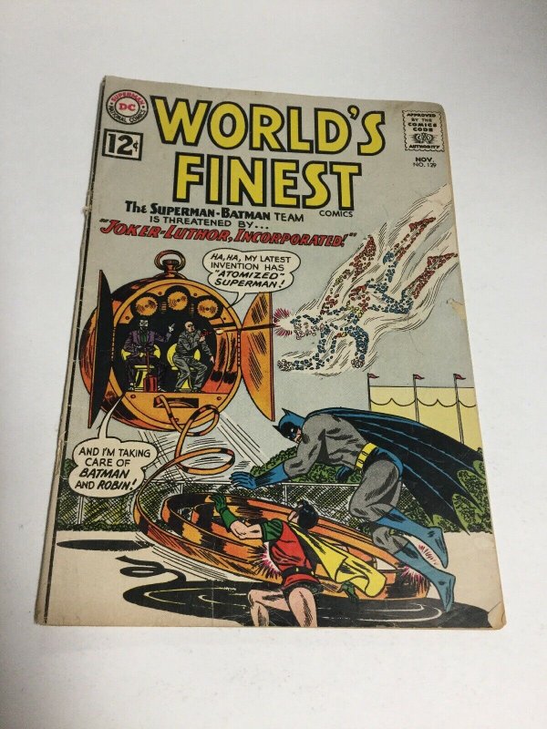 Worlds Finest 129 Gd Good 2.0 Cover Detached DC Comics Silver Age