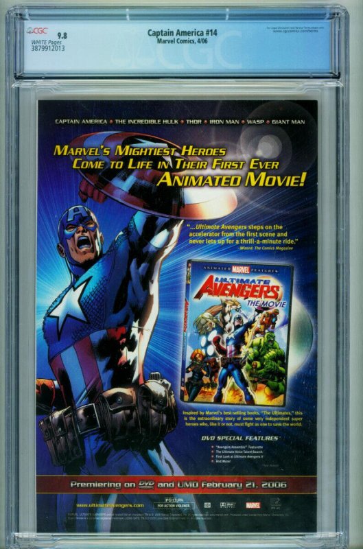 Captain America #14 CGC 9.8-Winter Soldier 2006 Marvel 3879912013