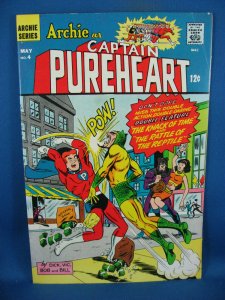 ARCHIE AS CAPTAIN PUREHEART 4 F VF 1967 HIGH GRADE