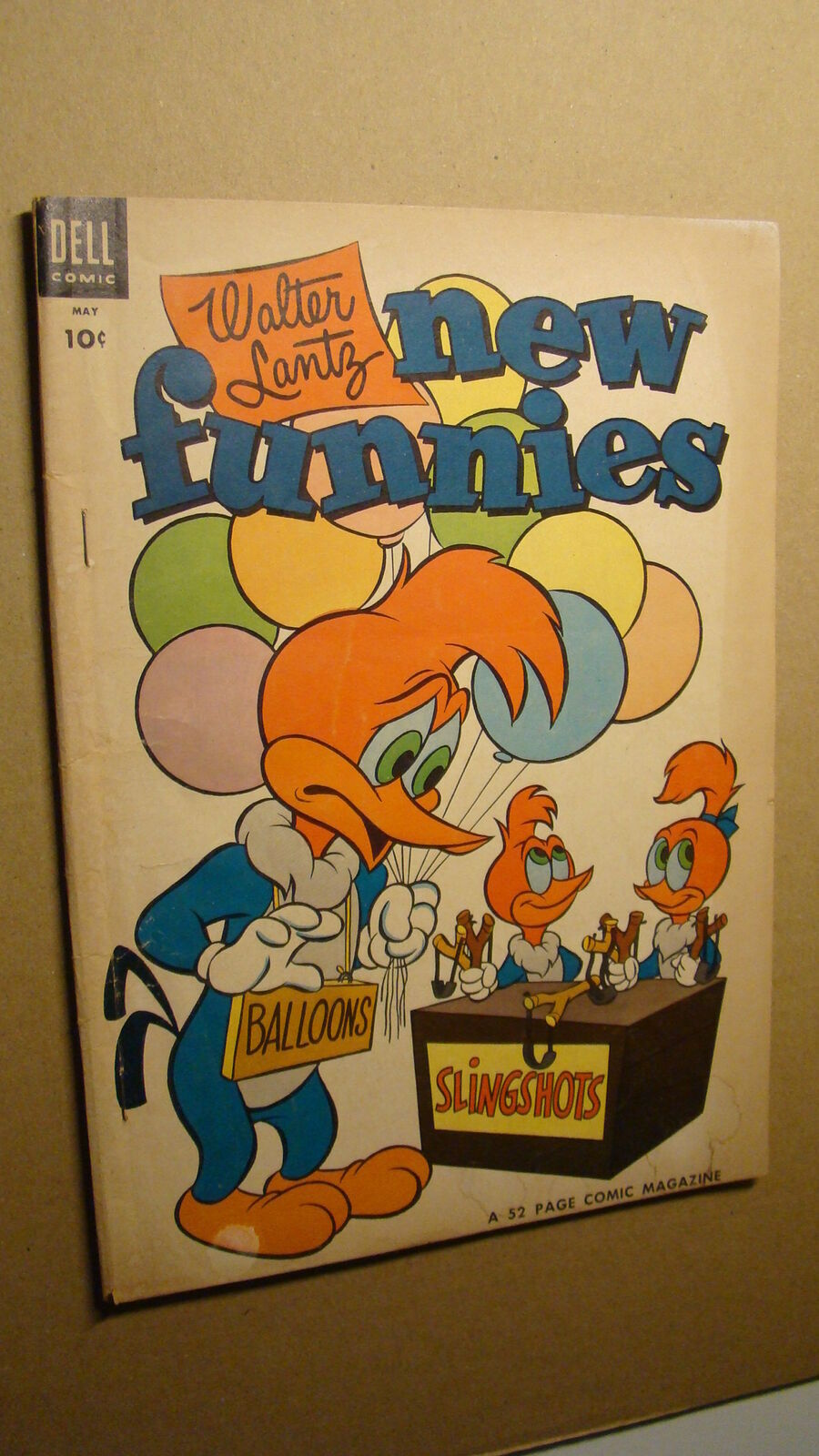 New Funnies 207 ** Woody Woodpecker Dell Comics 1954 Walter Lantz