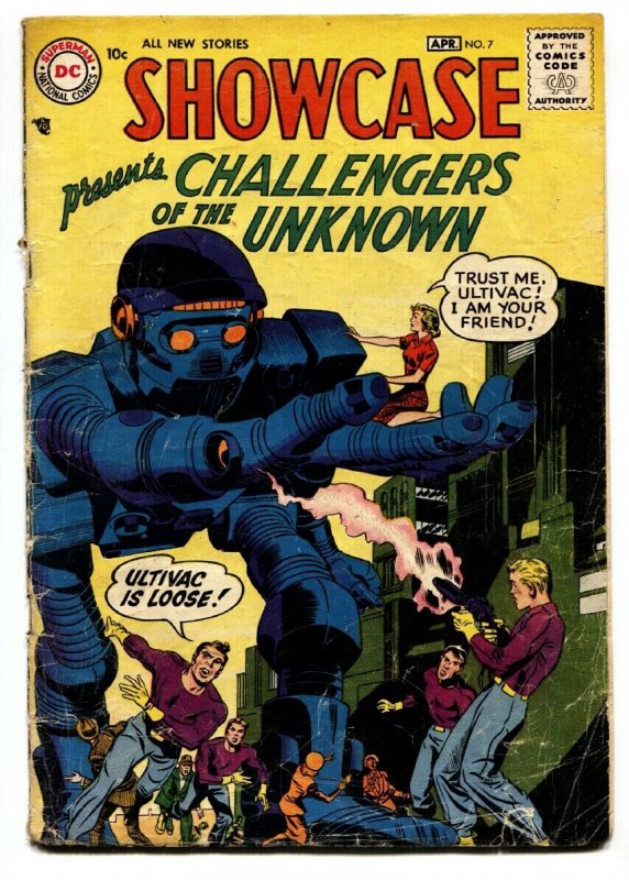 SHOWCASE  #7-1957-DC-Second appearance CHALLENGERS OF THE UNKNOWN