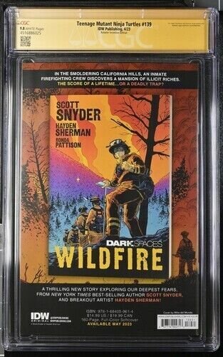 Teenage Mutant Ninja Turtles (2024) #139(CGC 9.8) Signed Mike del Mundo Census=2