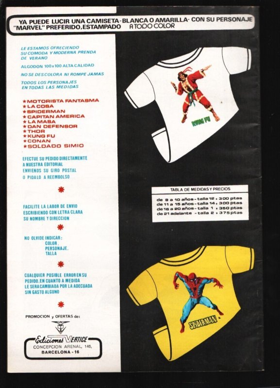 Los Invasores #10 1973- Submariner-Captain America- Spanish Edition-FN/VF