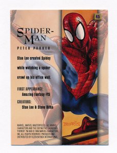 1996 Marvel Masterpieces #45 Spider-Man