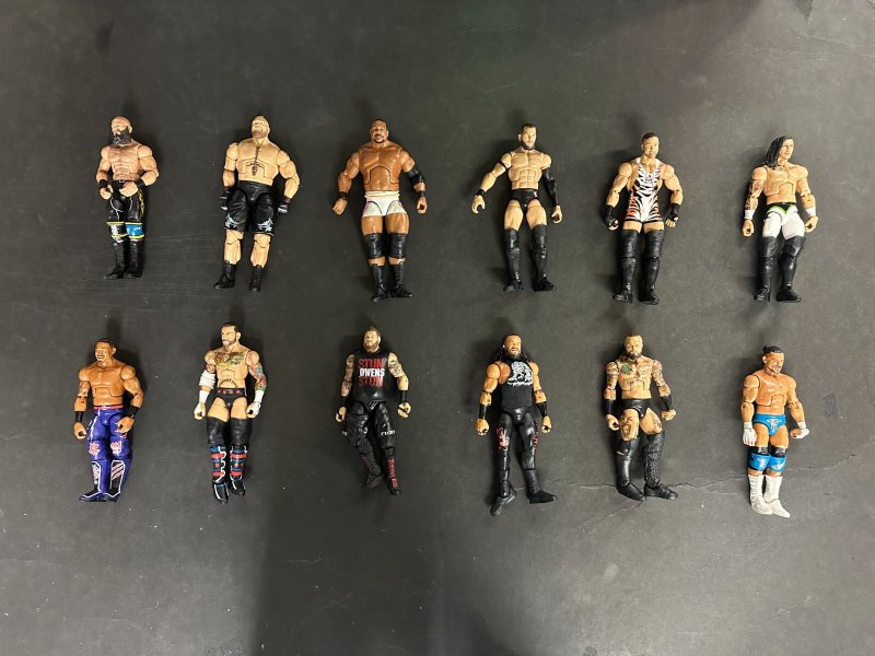 WWE AEW Mattel Elite Lot of 105 With Accessories