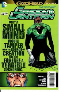 DC Comics! The Green Lantern! Issue #35! Godhead Part 2! The New 52!